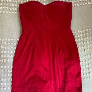 Red cocktail dress
